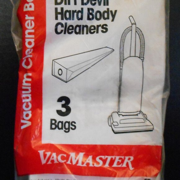 VacMaster Vacuum Cleaner Bags fits Royal Dirt Devil Hard Body Cleaners 3 Bags - Picture 2 of 6